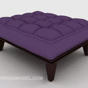 Purple Modern Sofa Stool 3d model