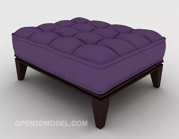 Purple Modern Sofa Stool 3d model Purple Modern Sofa Stool 3d model
