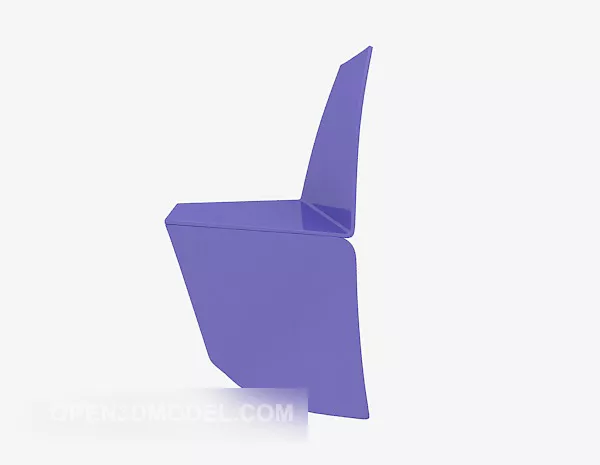 Swimming Pool Plastic Lounge Chair 3d model