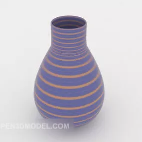 Purple Porcelain Decoration 3d model