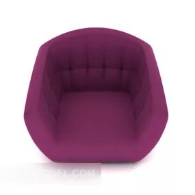 Purple Simple Single Sofa Furniture 3d model