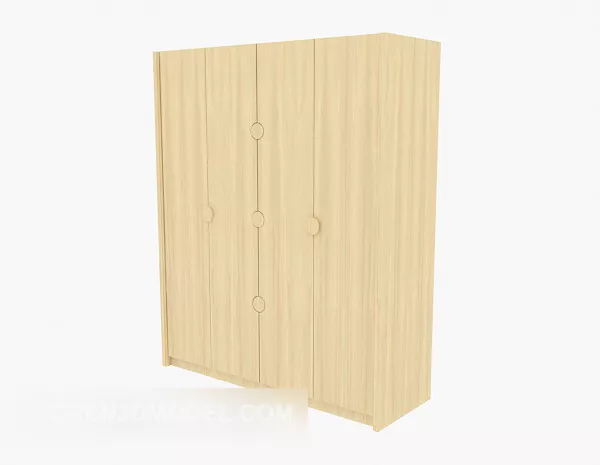 Push Pull Three-door Wardrobe 3d model Push Pull Three-door Wardrobe 3d model