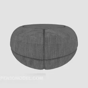 Rag Sofa Stool V1 3d model