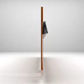 Rail Wooden 3d model