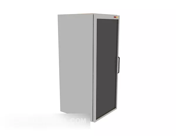Double Door Refrigerator White Color 3d model