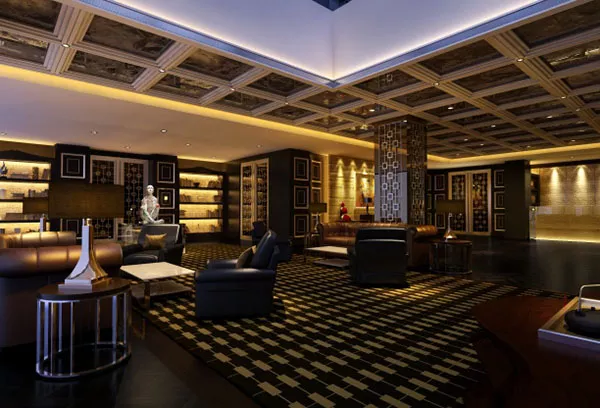 Reception Hall Night Interior 3d model Reception Hall Night Interior 3d model