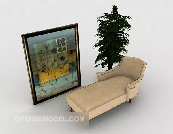 Recliner Lounge Sofa Furniture 3d model Recliner Lounge Sofa Furniture 3d model