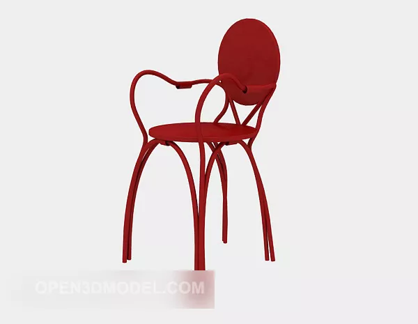 Red Creative Modern Chair 3d model Red Creative Modern Chair 3d model