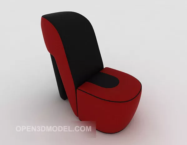 Simple Lounge Chair Modernism 3d model