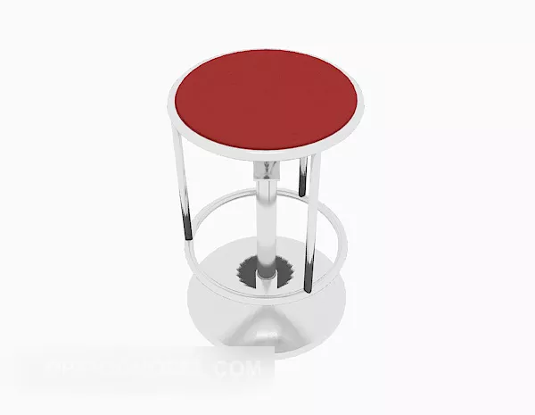 Plastic Stool Chair 3d model