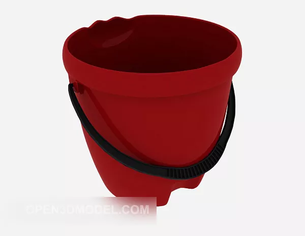 Red Paint Barrel 3d model Red Paint Barrel 3d model