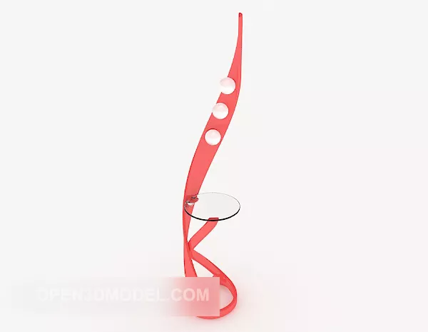 Red Personality Coffee Table 3d model Red Personality Coffee Table 3d model