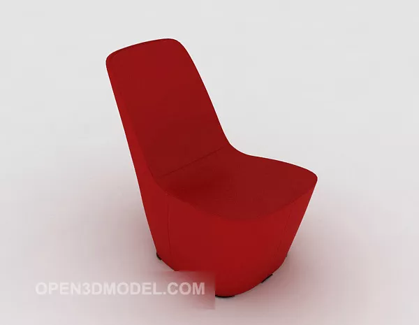 Red Personality Leisure Sofa 3d model Red Personality Leisure Sofa 3d model
