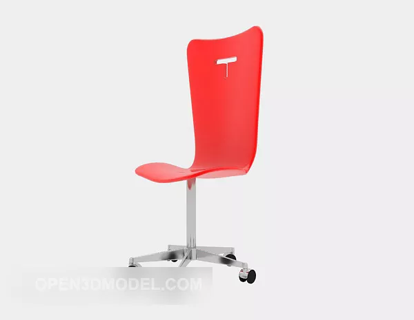 Red Removable Chair Furniture 3d model Red Removable Chair Furniture 3d model