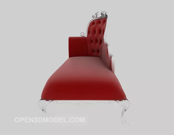 Red Sofa Lounge Style 3d model Red Sofa Lounge Style 3d model