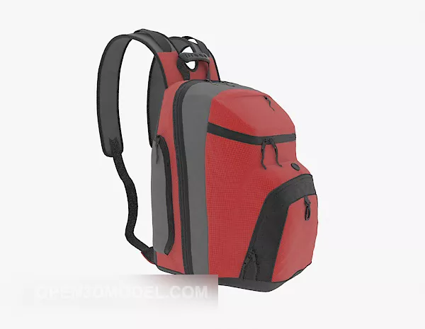 Red Travel Pack Fashion 3d model Red Travel Pack Fashion 3d model