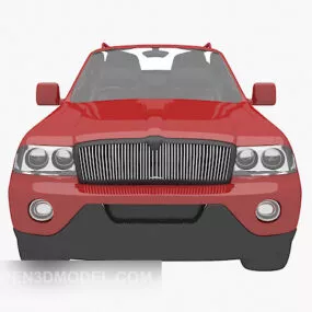 Red Car Sedan Style 3d model