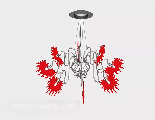 Ceiling Lamp Antique Wire Hanger 3d model