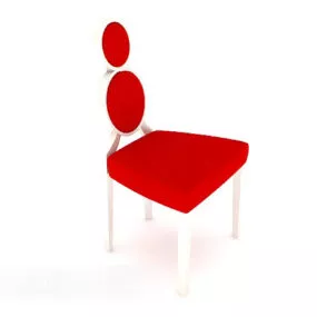 Red Fashion Dining Chair 3d model