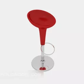 Red Fashion Bar Chair 3d model