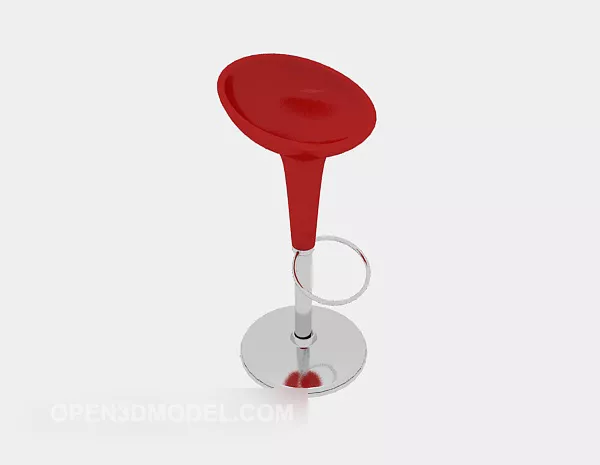 Red Fashion Bar Chair 3d model Red Fashion Bar Chair 3d model