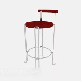 Red High Chair 3d model