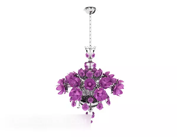 Red Home Chandelier V3 3d model Red Home Chandelier V3 3d model
