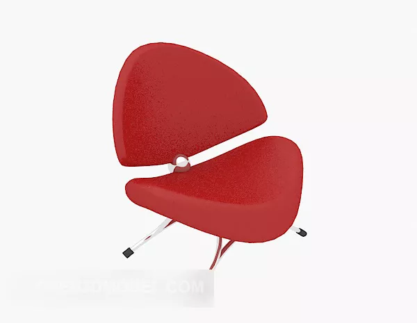 Red Home Chair Plastic 3d model Red Home Chair Plastic 3d model