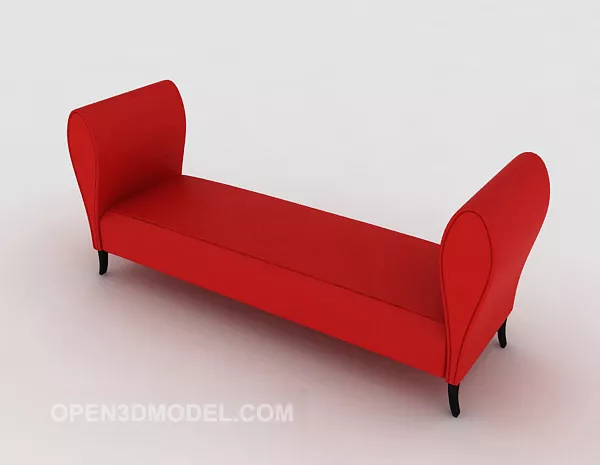 Red Home Lounge Chair 3d model Red Home Lounge Chair 3d model