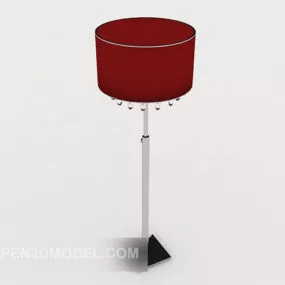 Red Indoor Floor Lamp 3d model