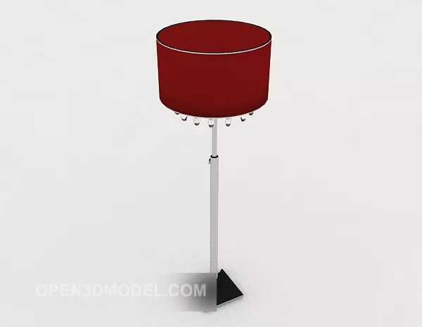 Red Indoor Floor Lamp 3d model Red Indoor Floor Lamp 3d model