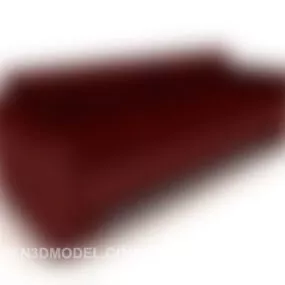 Red Modern Double Sofa 3d model