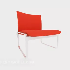 Red Modern Lounge Chair 3d model