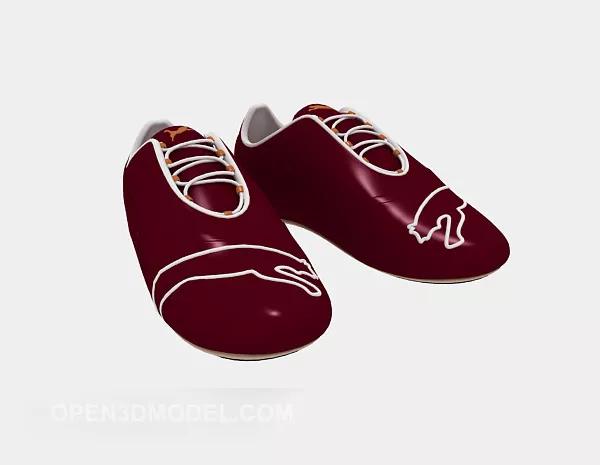 Red Sneaker 3d model Red Sneaker 3d model
