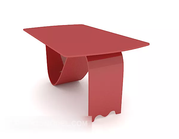 Red Mahogany Sofa Coffee Table 3d model Red Mahogany Sofa Coffee Table 3d model