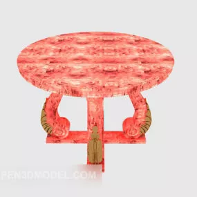 Red Sofa Side Table 3d model