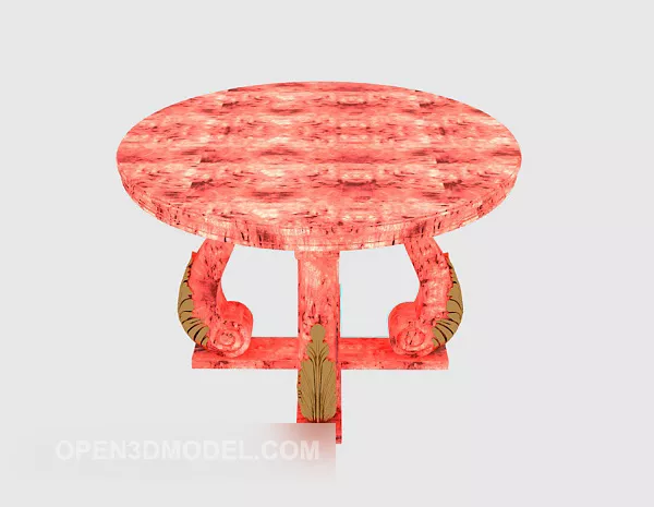 Red Sofa Side Table 3d model Red Sofa Side Table 3d model