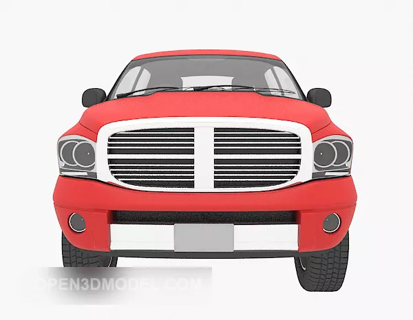 Red Van Suv Car 3d model Red Van Suv Car 3d model