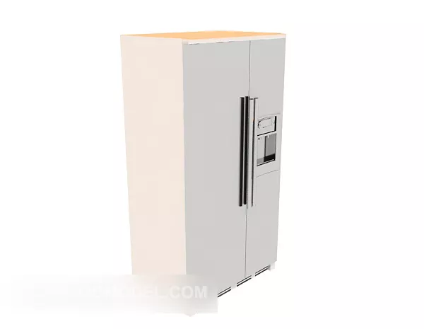 Refrigerated Freezer White 3d model Refrigerated Freezer White 3d model