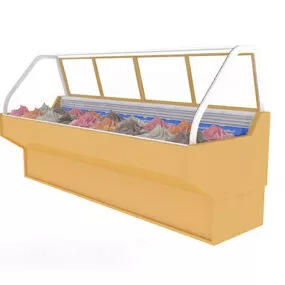 Supermarket Refrigerator Freezer V1 3d model