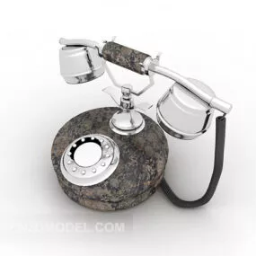 Chinese Vintage Desk Phone 3d model