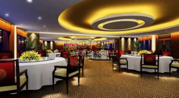 Restaurant Round Ceiling Shaped 3d model Restaurant Round Ceiling Shaped 3d model
