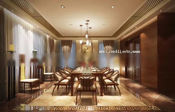 Classic Style Restaurant 3d model Classic Style Restaurant 3d model