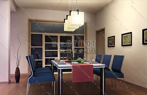 Dinning Space With Table Chair Interior 3d model Dinning Space With Table Chair Interior 3d model