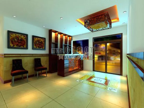 Restaurant Lobby Furniture 3d model Restaurant Lobby Furniture 3d model