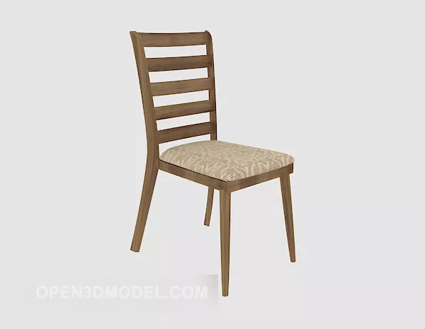 Restaurant Solid Wood Dining Chair Furniture 3d model Restaurant Solid Wood Dining Chair Furniture 3d model