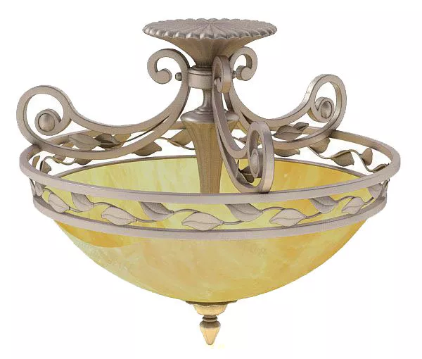 Retro Brass Chandelier Lighting 3d model Retro Brass Chandelier Lighting 3d model