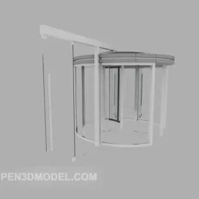 Revolving Door Architecture 3d model