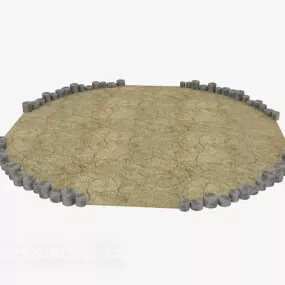Road Round Unit Landscape 3d model