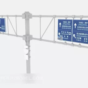European Road Sign 3d model